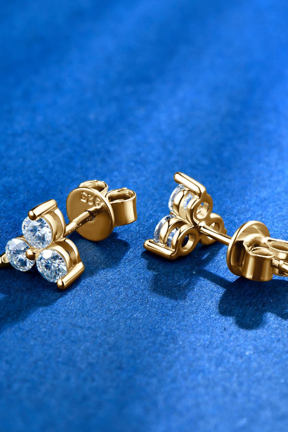 Moissanite 925 Sterling Silver Stud Earrings - Fashion Jewelry by Chic Yana's Fashion