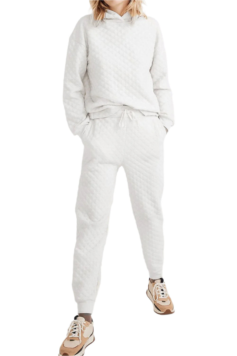 Dropped Shoulder Hoodie and Drawstring Pants Set – Chic Yana’s Fashion