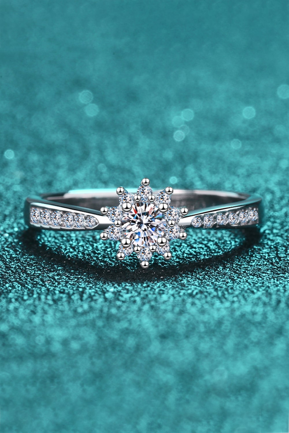 Moissanite Rhodium-Plated Snowflake Ring - Fashion Jewelry by Chic Yana's Fashion