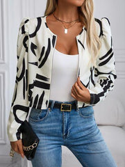 Zip Up Long Sleeve Jacket 1 - Chic Yana's Fashion