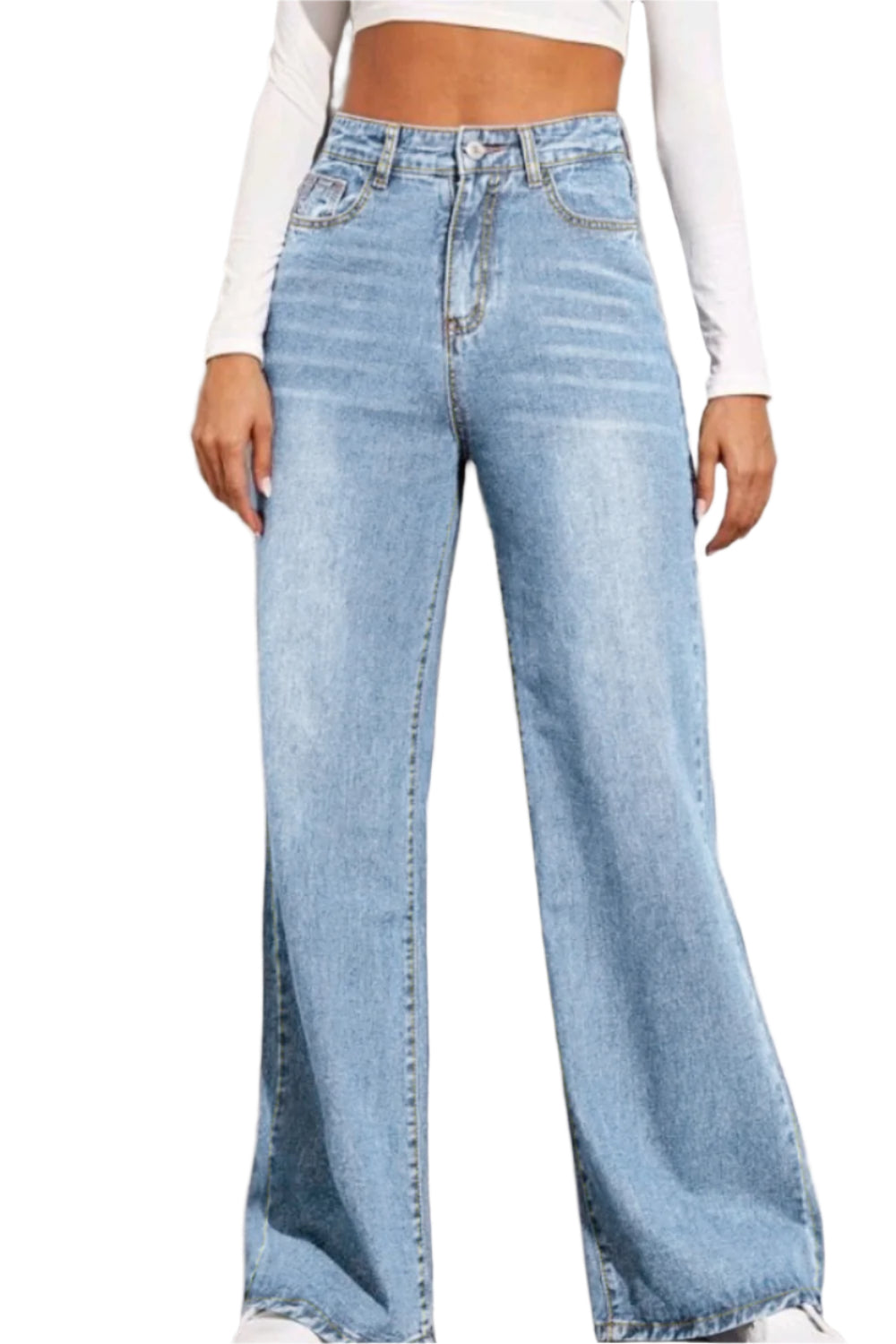 Buy High Waist Wide Leg Jeans Online - Stylish & Comfortable | Chic Yana's Fashion