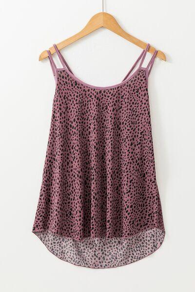 Printed Round Neck Cami - Chic Yana's Fashion