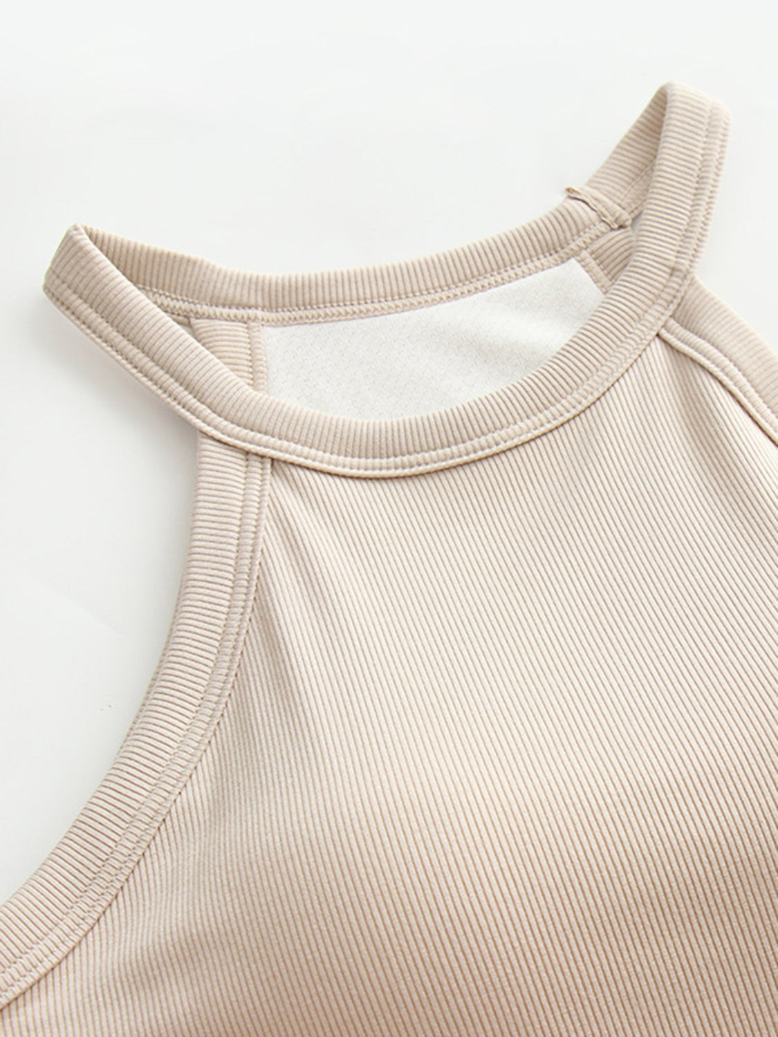 Grecian Neck Tank With Chest Pads - High-Quality Fashion | Chic Yana