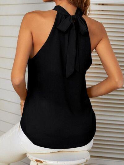 Mandy Cutout Grecian Neck Tank - Chic Yana's Fashion