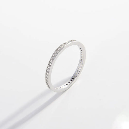 925 Sterling Silver Inlaid Zircon Ring - Fashion Jewelry by Chic Yana's Fashion