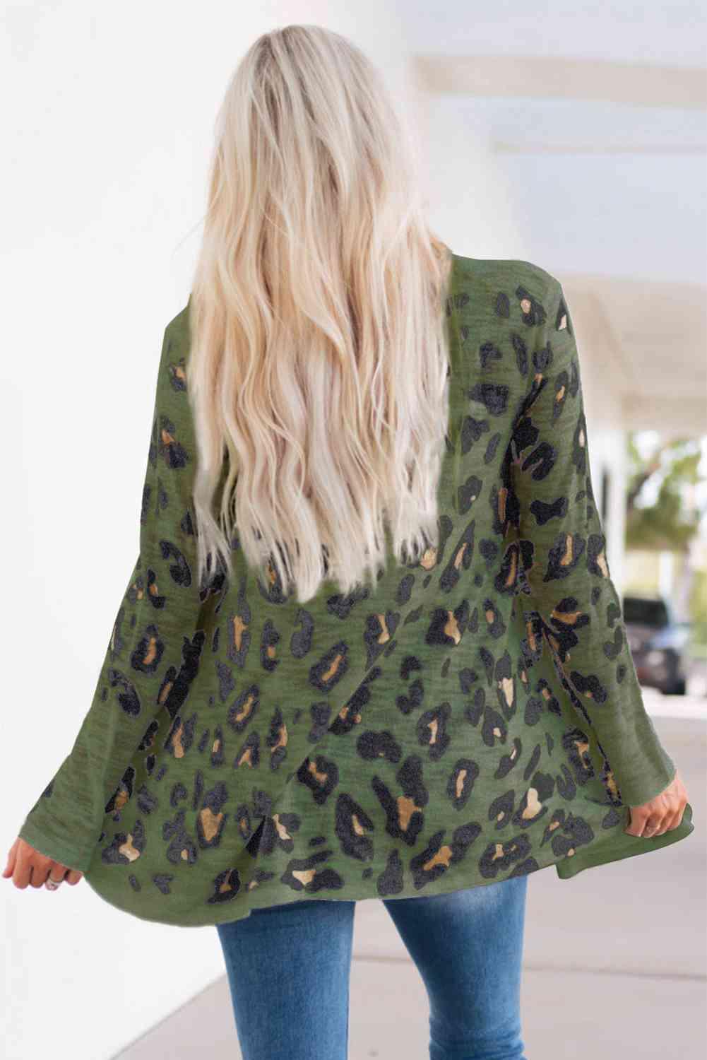 Printed Long Sleeve Cardigan 1 - Chic Yana's Fashion