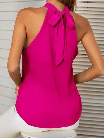 Mandy Cutout Grecian Neck Tank - Chic Yana's Fashion