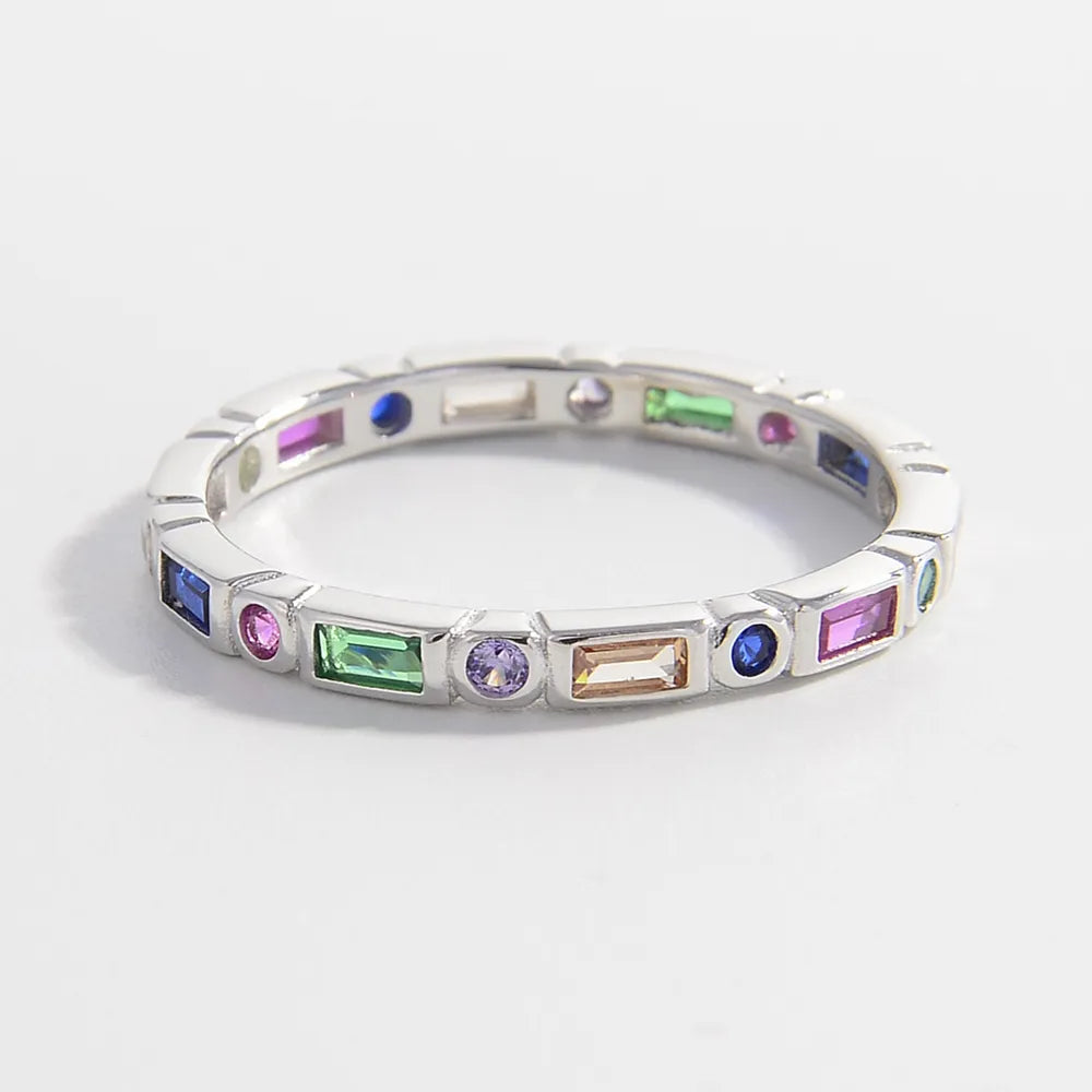925 Sterling Silver Inlaid Zircon Ring - Fashion Jewelry by Chic Yana's Fashion