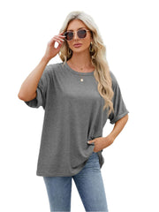 Florira Round Neck Half Sleeve T-Shirt - High-Quality Fashion | Chic Yana