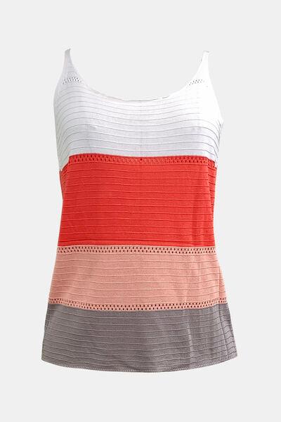 Color Block Scoop Neck Cami - Chic Yana's Fashion