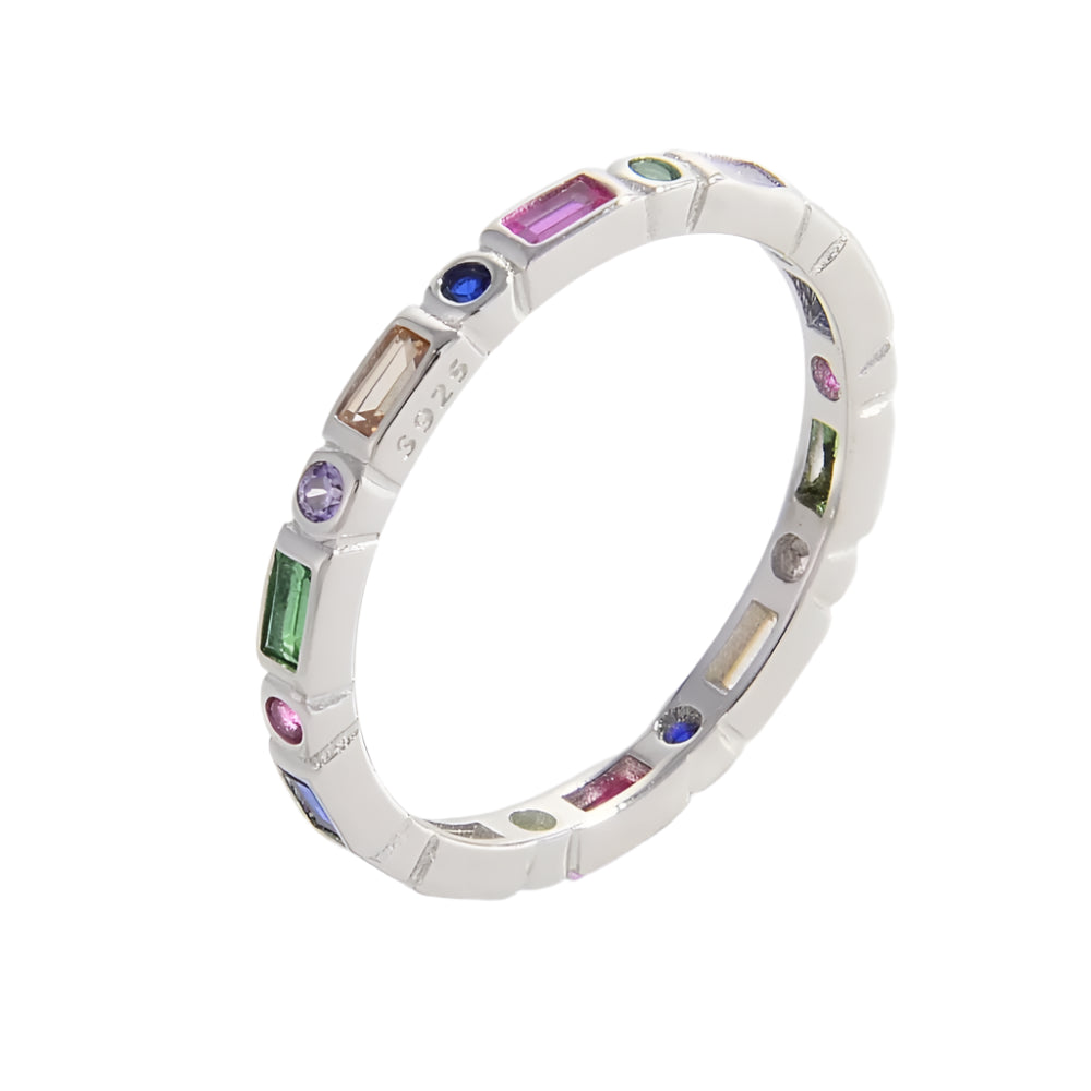 925 Sterling Silver Inlaid Zircon Ring - Fashion Jewelry by Chic Yana's Fashion