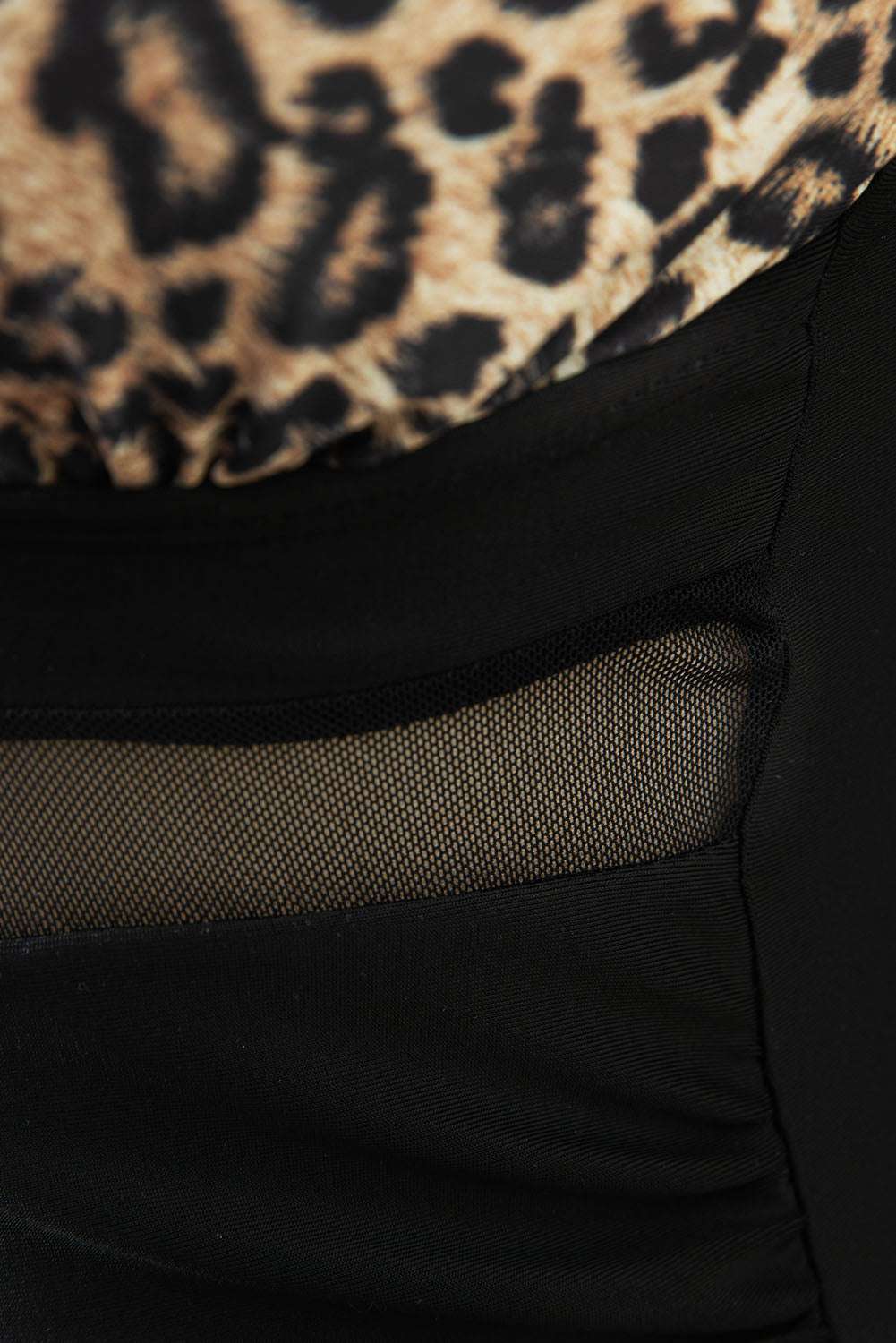 Leopard V Neck Wide Strap One Piece Swimwear - Stylish and Trendy Women's Fashion from Chic Yana's Fashion