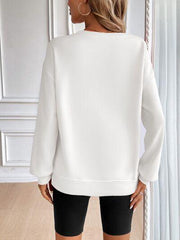 Ivy Lane Round Neck Long Sleeve Sweatshirt - Chic Yana's Fashion