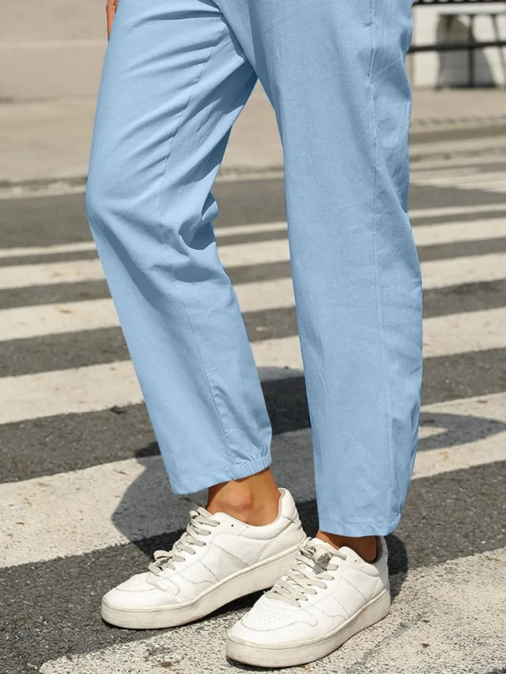 Elastic Waist Tapered Pants – stylish women's fashion from Chic Yana's Fashion