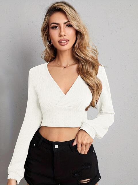 V Neck Crop Top - Chic Yana's Fashion