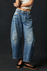 Wide Leg Jeans With Pockets 2 - Chic Yana's Fashion