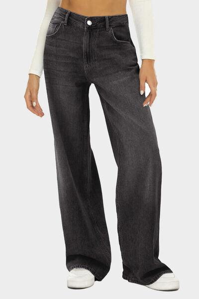 High Waist Wide Leg Jeans - Chic Yana's Fashion