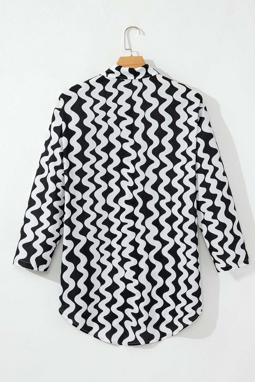 Button Down Contrast Striped Cover Up - Stylish and Trendy Women's Fashion from Chic Yana's Fashion
