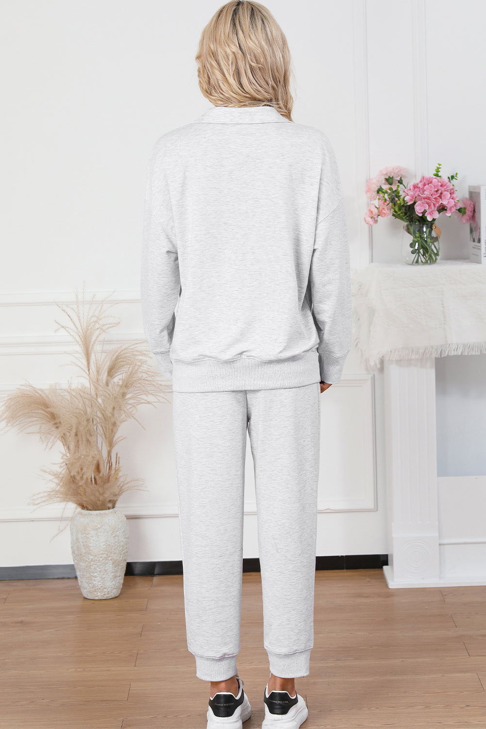 Half Zip Sweatshirt and Drawstring Sweatpants Set – Chic Yana’s Fashion