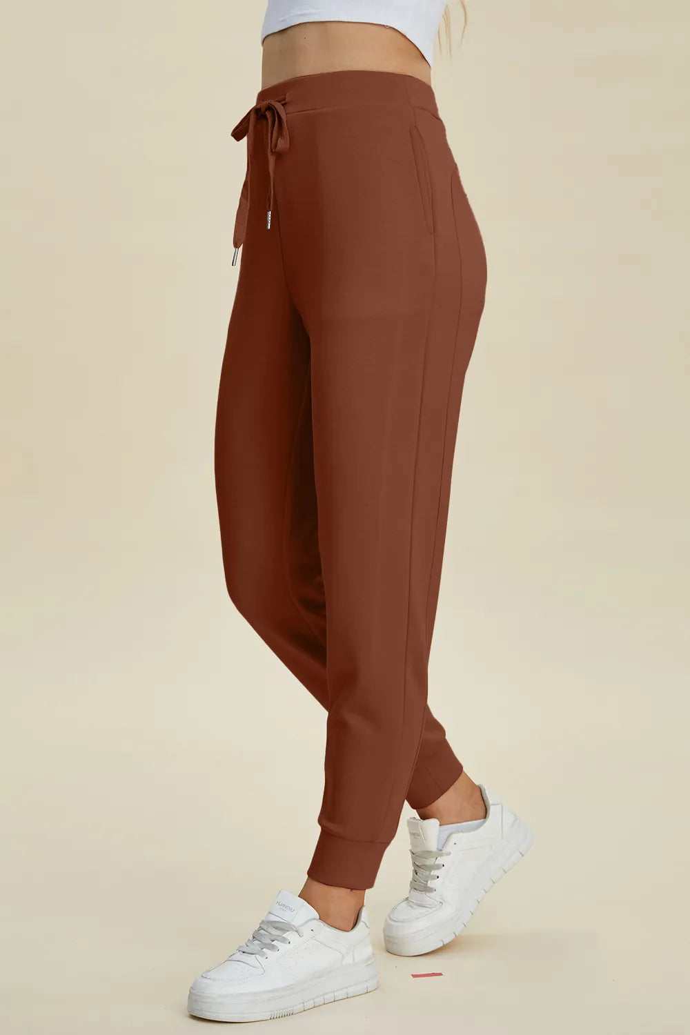 Basic Bae Full Size Air Scuba Drawstring High Waist Joggers – stylish women's fashion from Chic Yana's Fashion