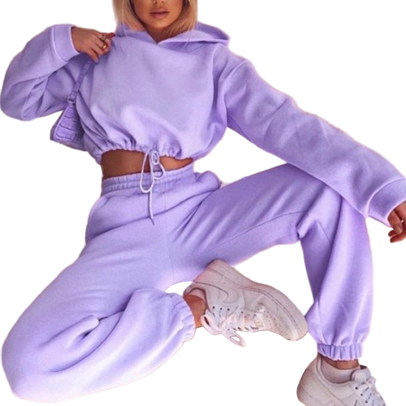 Women's 2-Piece Jogging Suit with Hoodie — Winter, Two Piece — Chic Yana Fashion