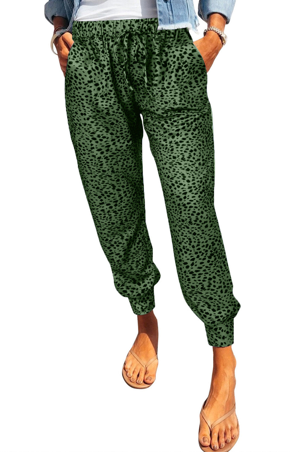 Leopard Print Joggers with Pockets – stylish women's fashion from Chic Yana's Fashion