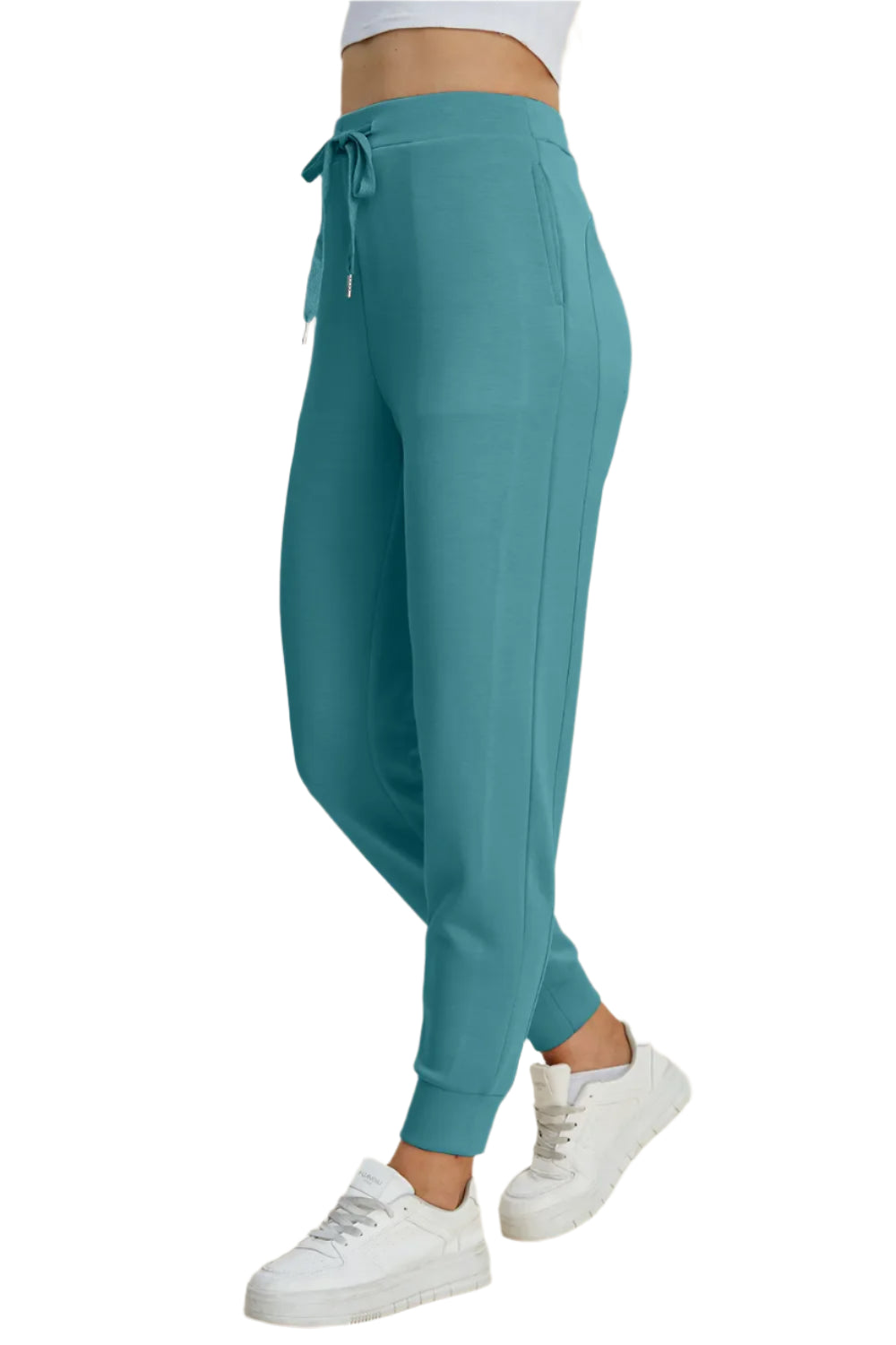 Basic Bae Full Size Air Scuba Drawstring High Waist Joggers – stylish women's fashion from Chic Yana's Fashion