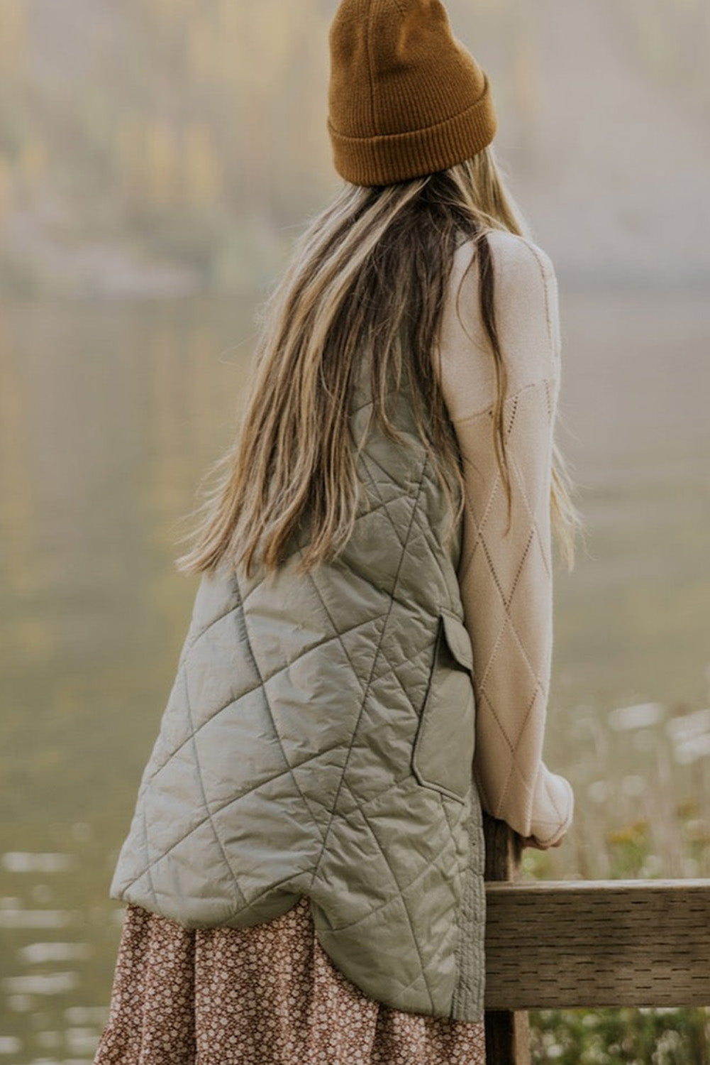 Button Up Pocketed Vest Coat - Chic Yana’s Fashion