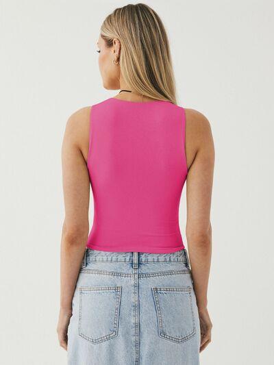 Round Neck Cropped Tank - Chic Yana's Fashion