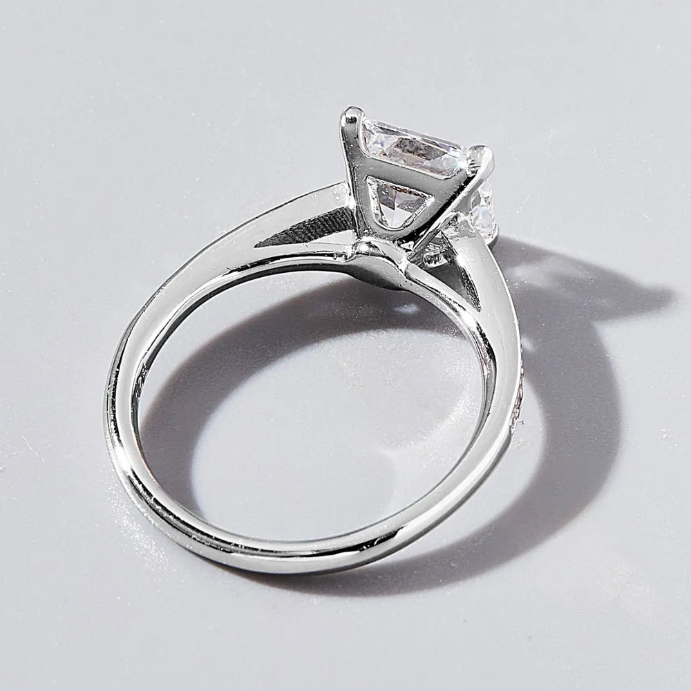925 Sterling Silver Zircon Ring - Fashion Jewelry by Chic Yana's Fashion