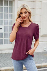 Round Neck Short Sleeve T Shirt 4 - Chic Yana's Fashion