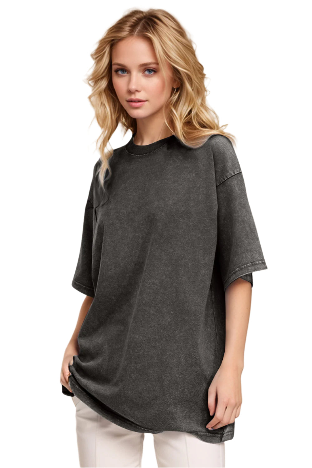 Basic Bae Round Neck Half Sleeve T-Shirt - High-Quality Fashion | Chic Yana