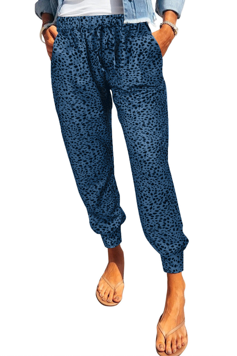 Leopard Print Joggers with Pockets – stylish women's fashion from Chic Yana's Fashion