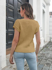 Cable Knit V Neck Sweater Vest - Chic Yana's Fashion