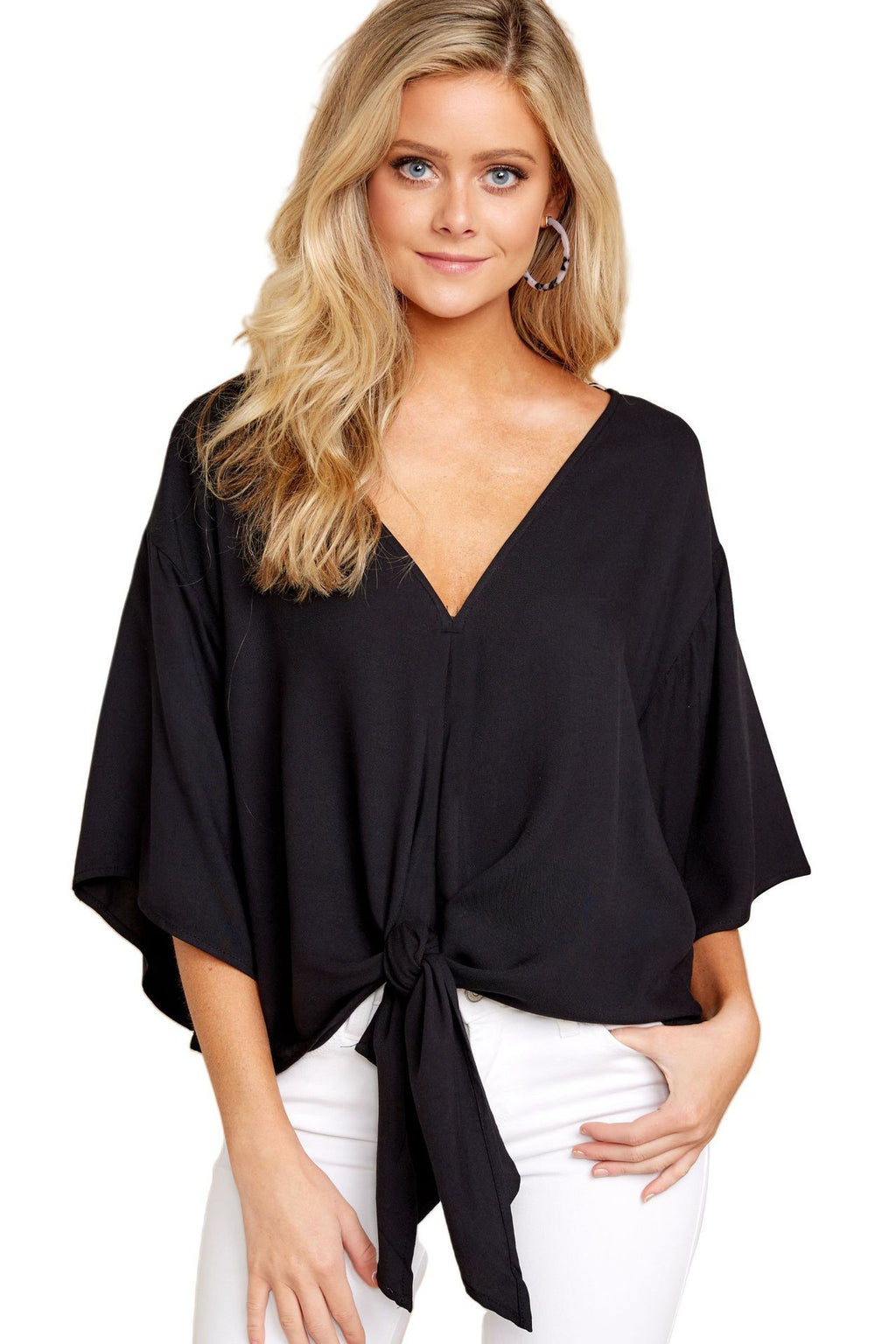 Chic Yana Fashion V-Neck Leopard Print Blouse
