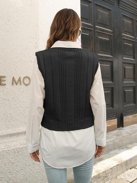 Urban Style V Neck Sweater Vest - Chic Yana's Fashion