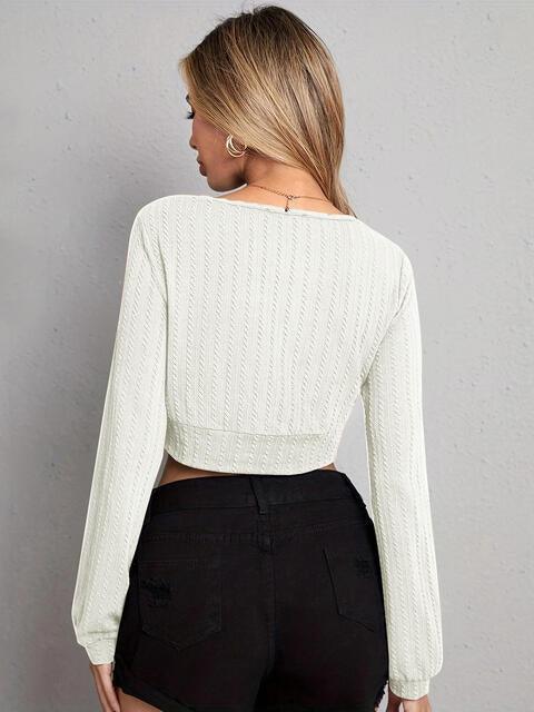 V Neck Crop Top - Chic Yana's Fashion