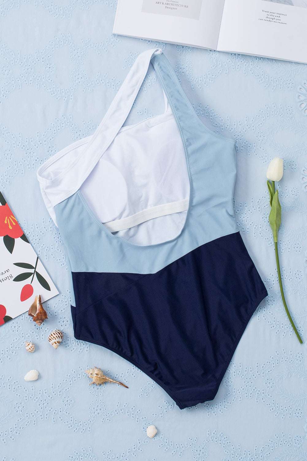 Full Size Cutout Color Block Sleeveless One Piece Swimwear - Stylish and Trendy Women's Fashion from Chic Yana's Fashion