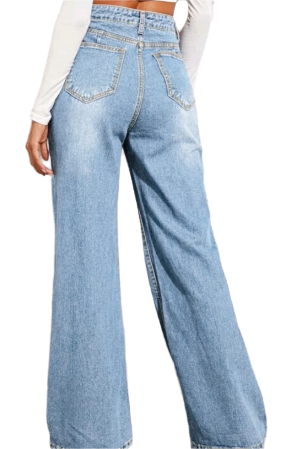 Buy High Waist Wide Leg Jeans Online - Stylish & Comfortable | Chic Yana's Fashion