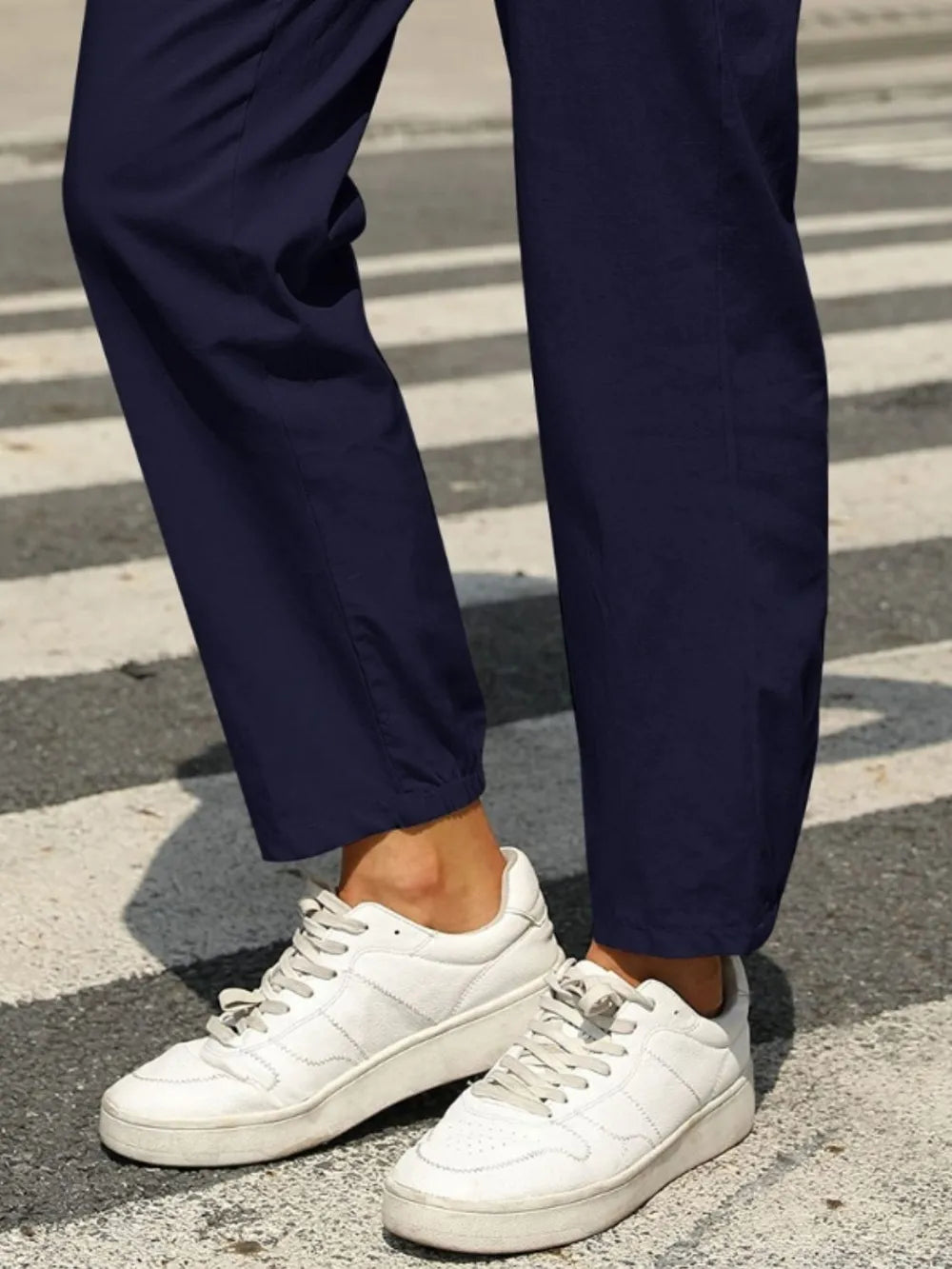 Elastic Waist Tapered Pants – stylish women's fashion from Chic Yana's Fashion