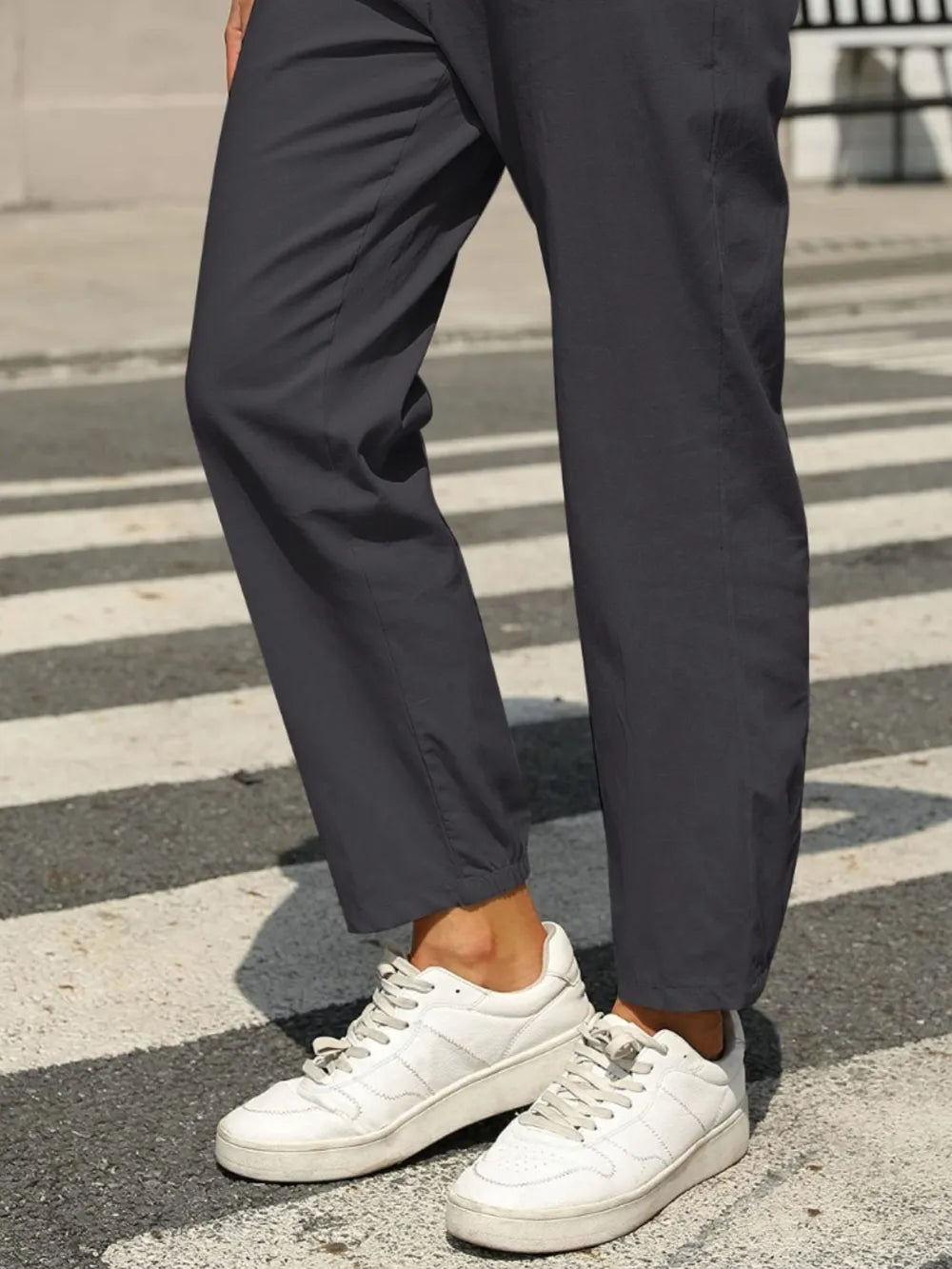 Elastic Waist Tapered Pants – stylish women's fashion from Chic Yana's Fashion