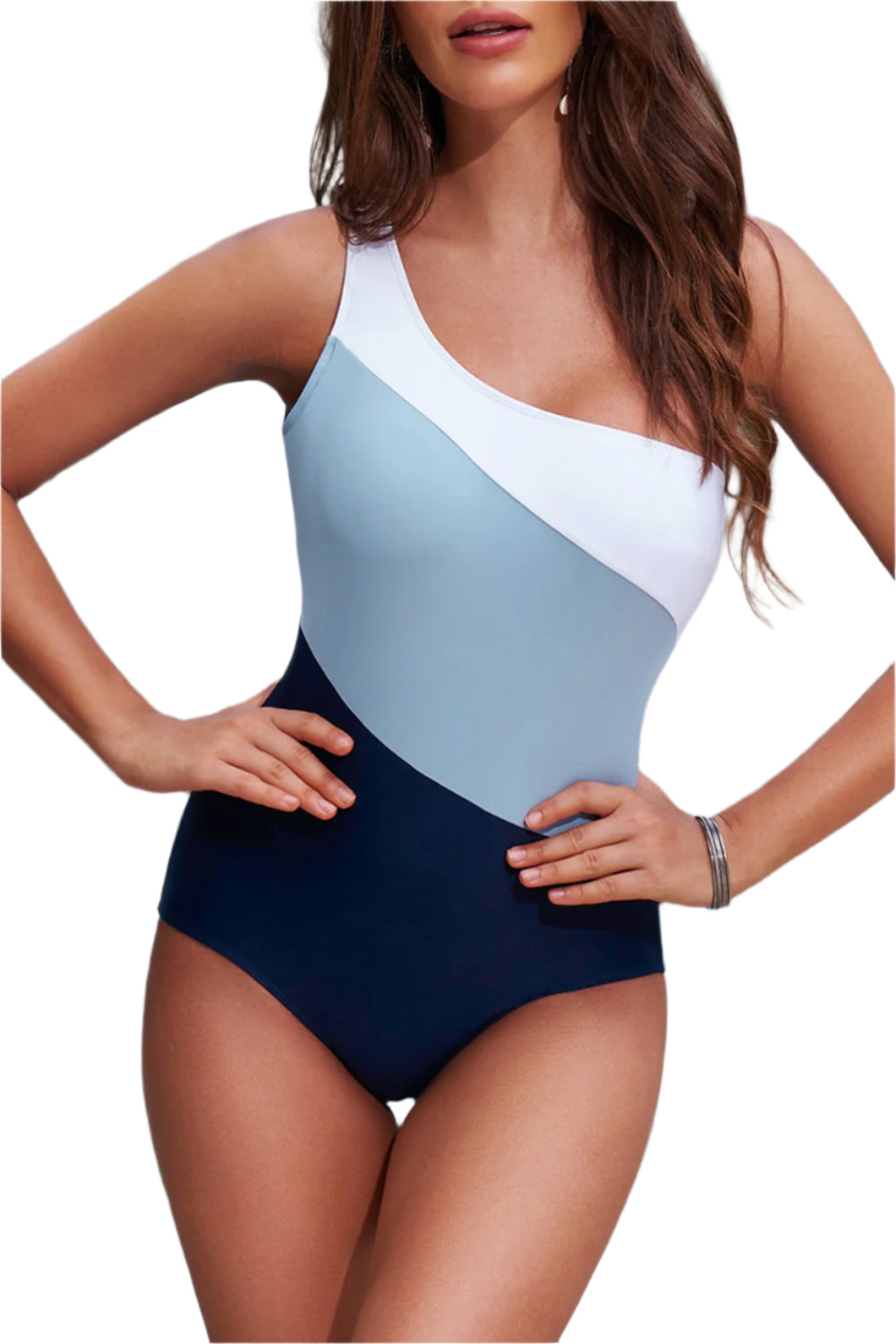 Full Size Cutout Color Block Sleeveless One-Piece Swimwear - Stylish and Trendy Women's Fashion from Chic Yana's Fashion