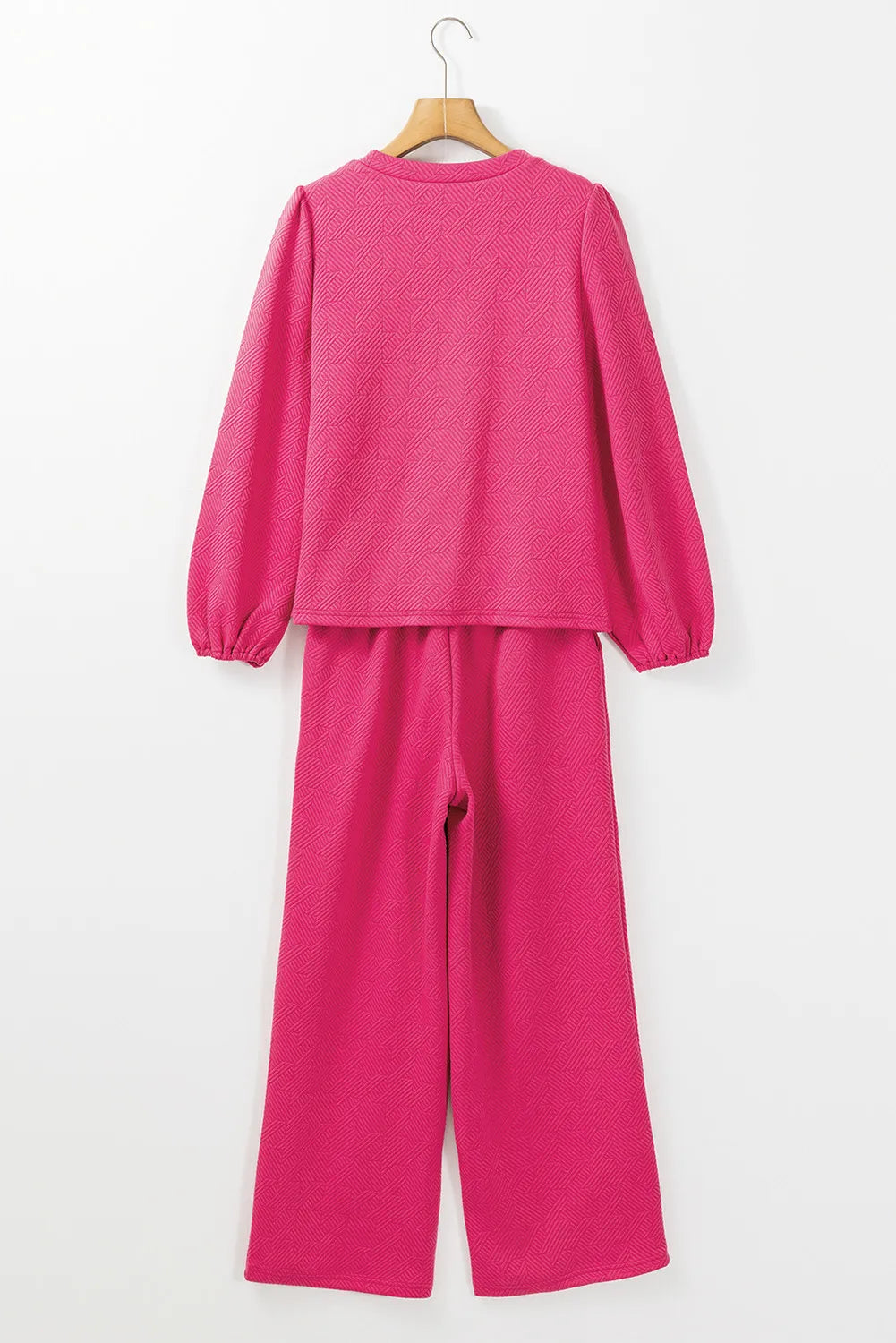 Round Neck Long Sleeve Top and Pants Set – Chic Yana’s Fashion