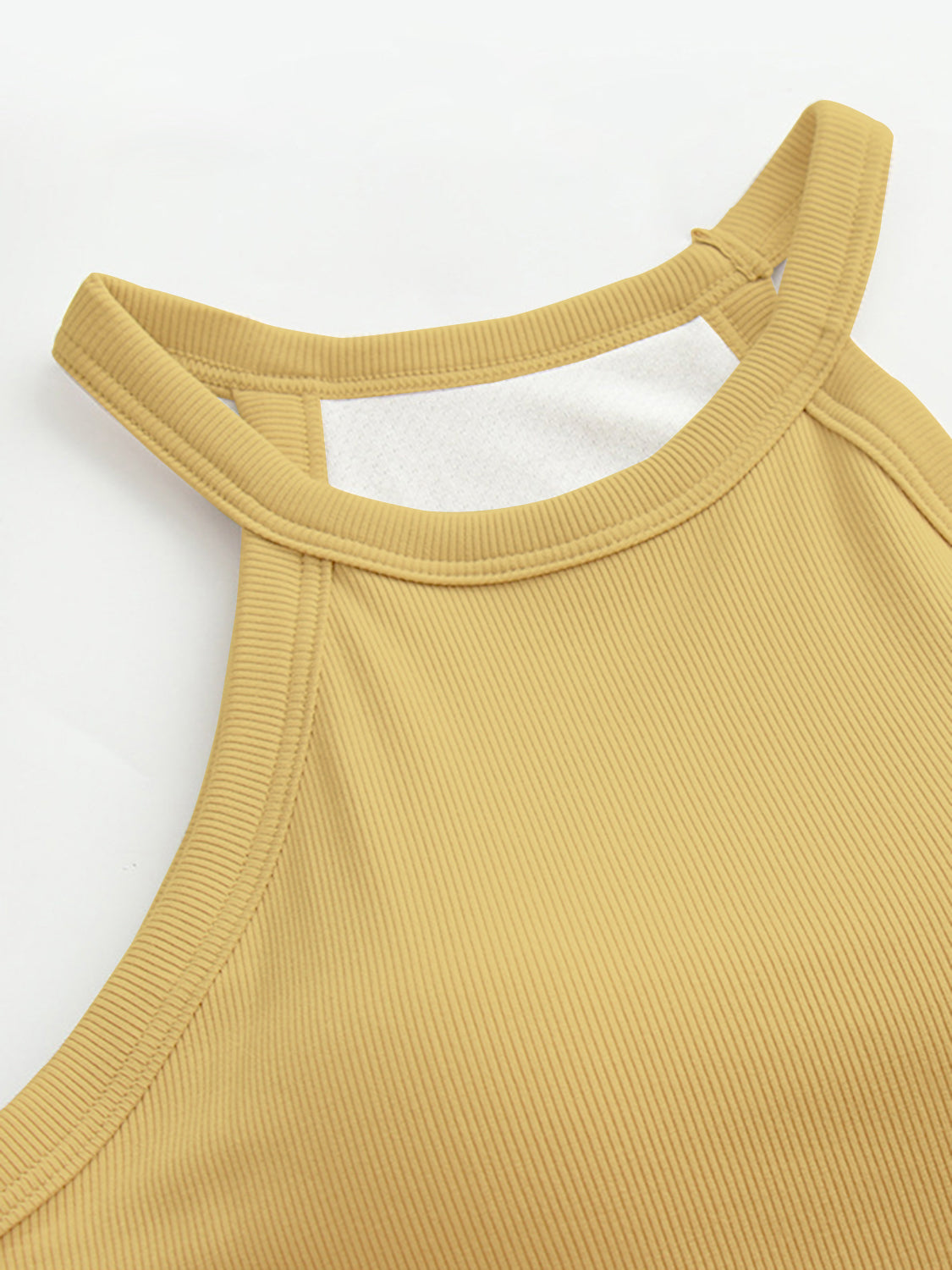 Grecian Neck Tank With Chest Pads - High-Quality Fashion | Chic Yana