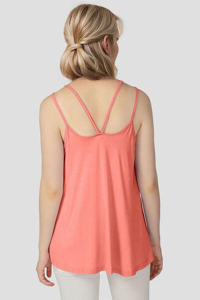 Basic Bae Bamboo Scoop Neck Double Spaghetti Straps Cami - Chic Yana's Fashion