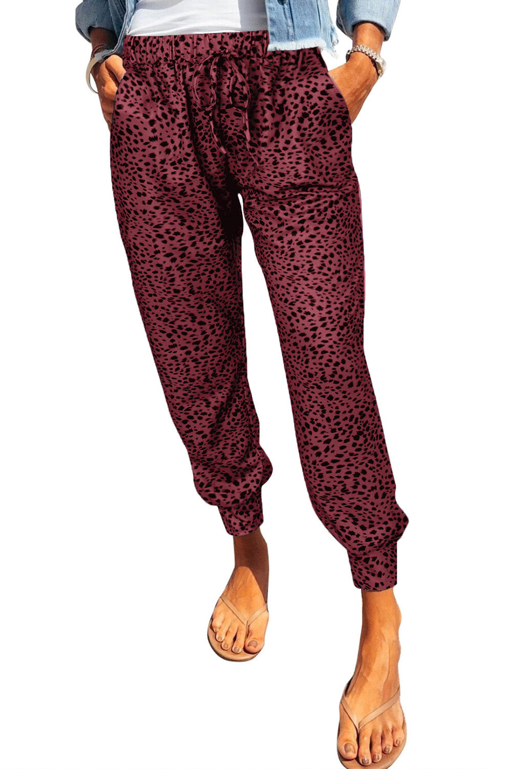 Leopard Print Joggers with Pockets – stylish women's fashion from Chic Yana's Fashion