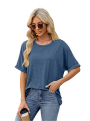 Florira Round Neck Half Sleeve T-Shirt - High-Quality Fashion | Chic Yana