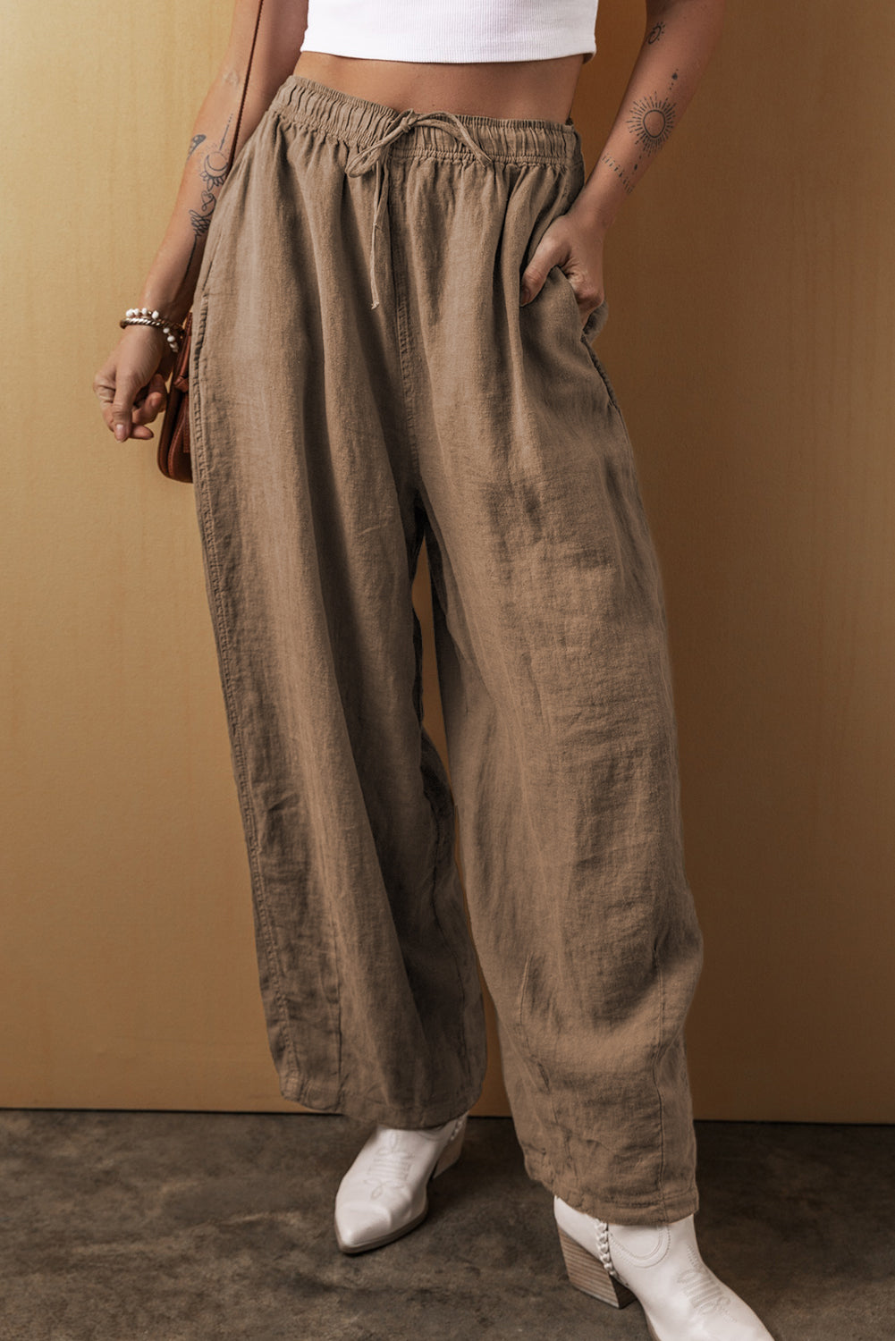 Drawstring Wide Leg Pants - Chic Yana’s Fashion