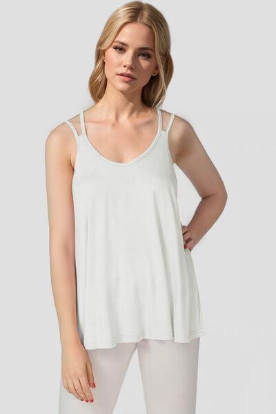 Basic Bae Bamboo Scoop Neck Double Spaghetti Straps Cami - Chic Yana's Fashion