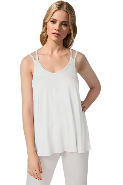 Basic Bae Bamboo Scoop Neck Double Spaghetti Straps Cami - Chic Yana's Fashion